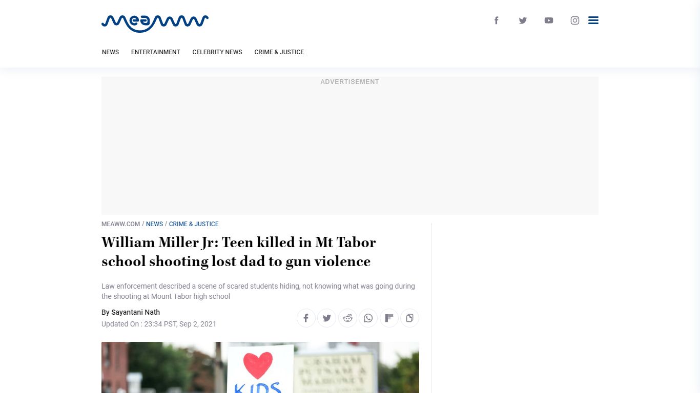 William Miller Jr: Teen killed in Mt Tabor school shooting lost dad to ...