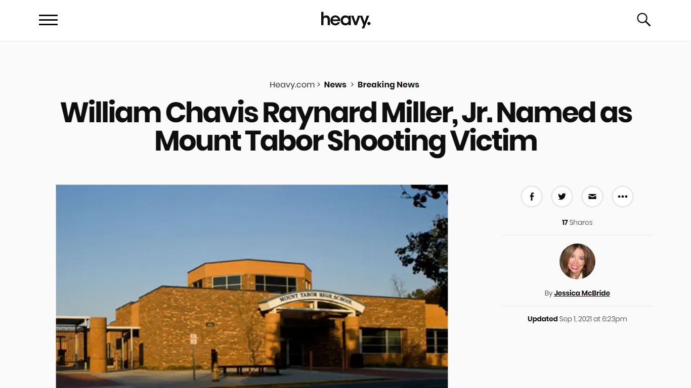 William Chavis Raynard Miller, Jr.: Mount Tabor Victim - Heavy.com